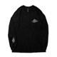BROSH ��FUSTY WORKS L/S TEE OWL LOGO_BK��BROSH ��T����ġ�