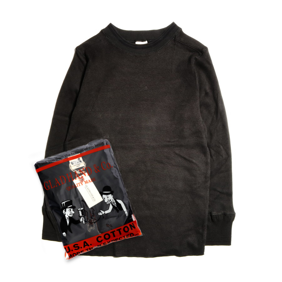 THICK L/S T-SHIRTS_18BKˡGLAD HAND Tġ
