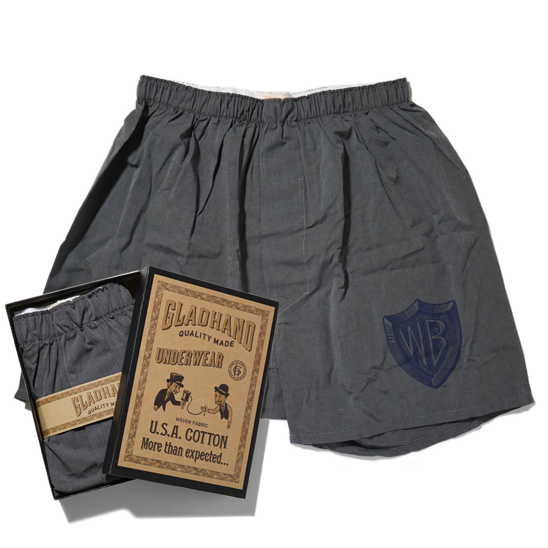 WARNER BROS. 100TH - STANDARD BOXER SHORTS��BLACK�ˡ�GLAD HAND �ʥѥ�ġ�
