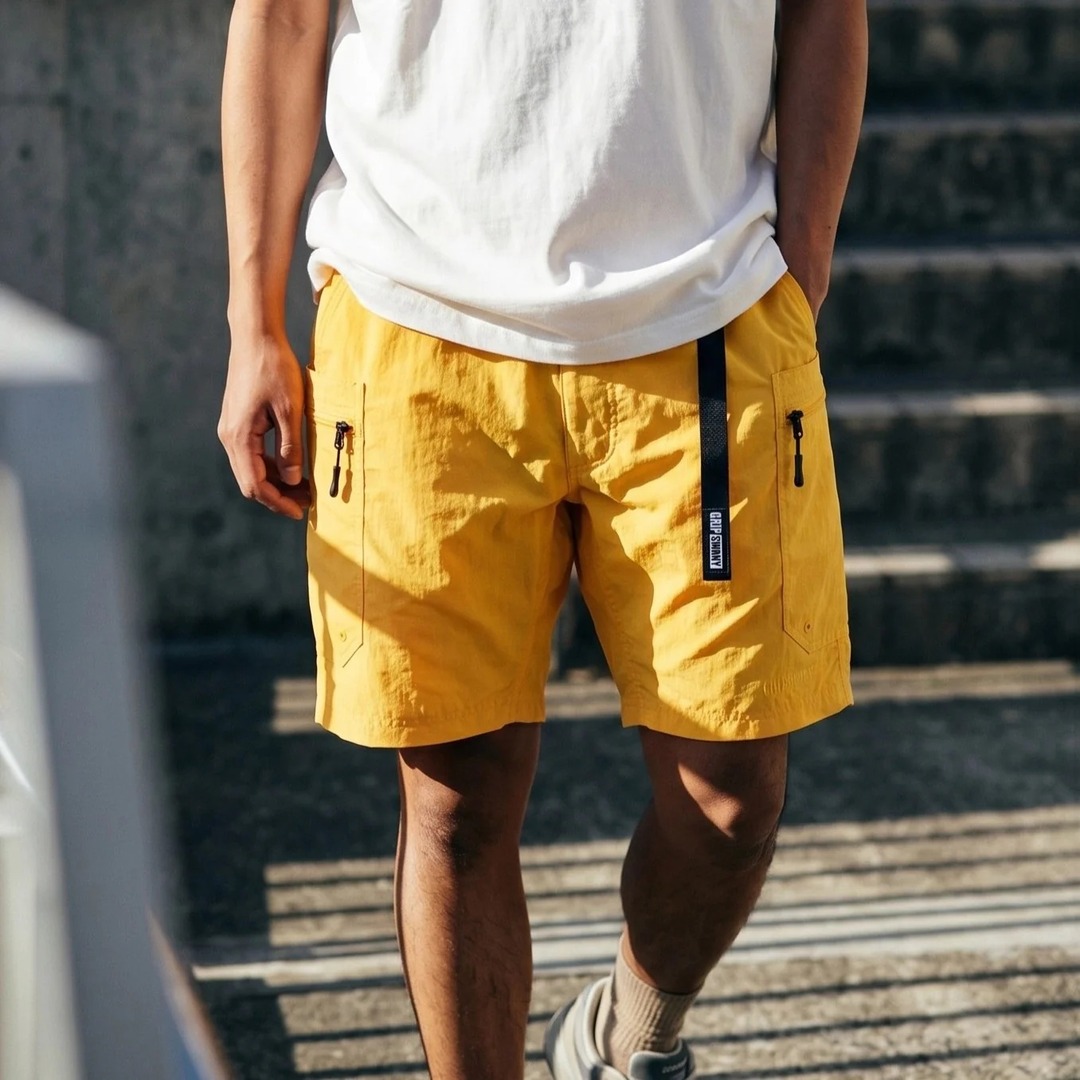 GSMS-202 Supplex Gear Shorts（イエロー）／GRIP SWANY（ショーツ