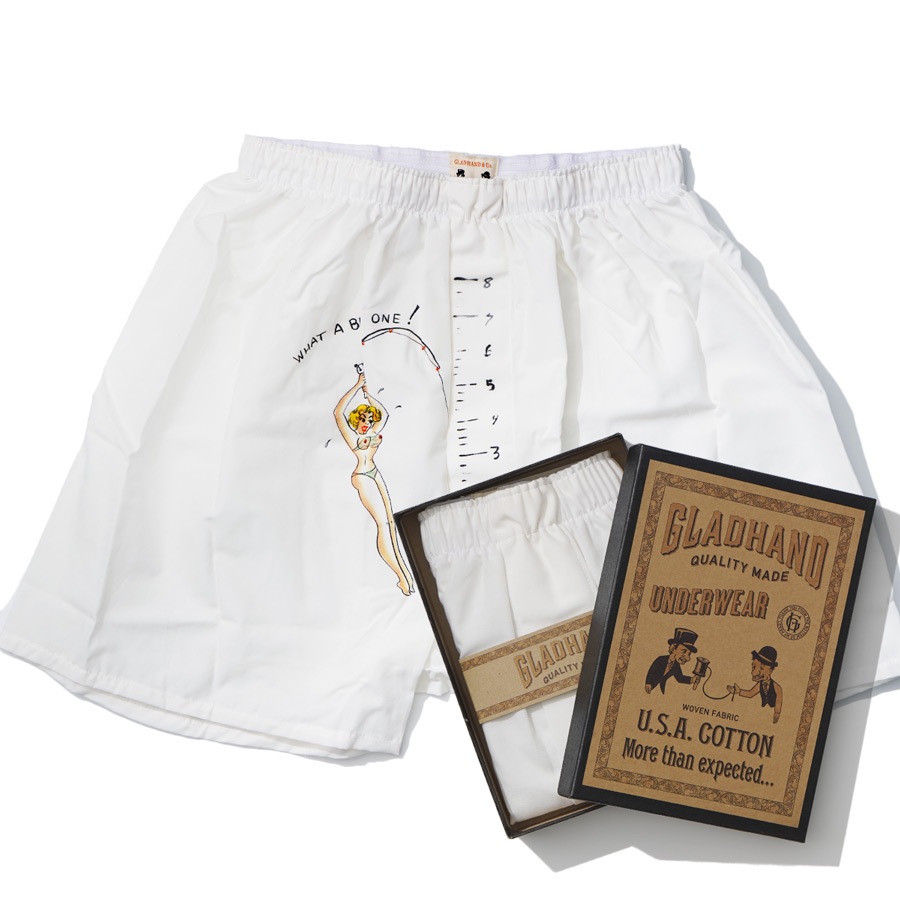 STANDARD BOXER SHORTS PRINT B WHITEʥܥåˡGLAD HAND ʥѥġ