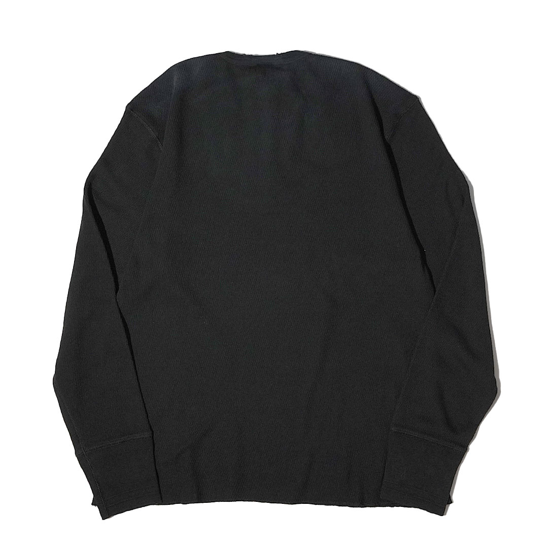 VINTAGE FINISH STANDARD WAFFLE HENRY L/S T-SHIRTS_28BKˡGLAD HAND Tġ