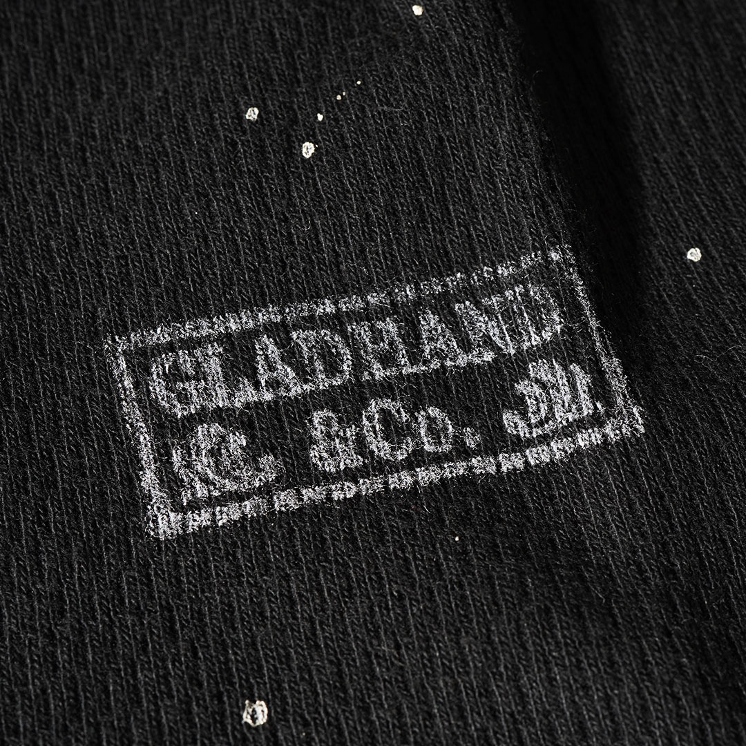 VINTAGE FINISH STANDARD WAFFLE HENRY L/S T-SHIRTS_28BKˡGLAD HAND Tġ