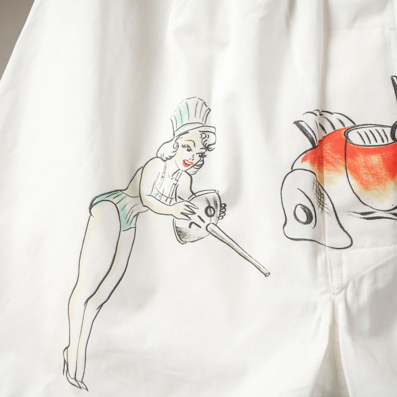 STANDARD BOXER SHORTS PRINT C WHITE�ʥܥå�������ˡ�GLAD HAND �ʥѥ�ġ�