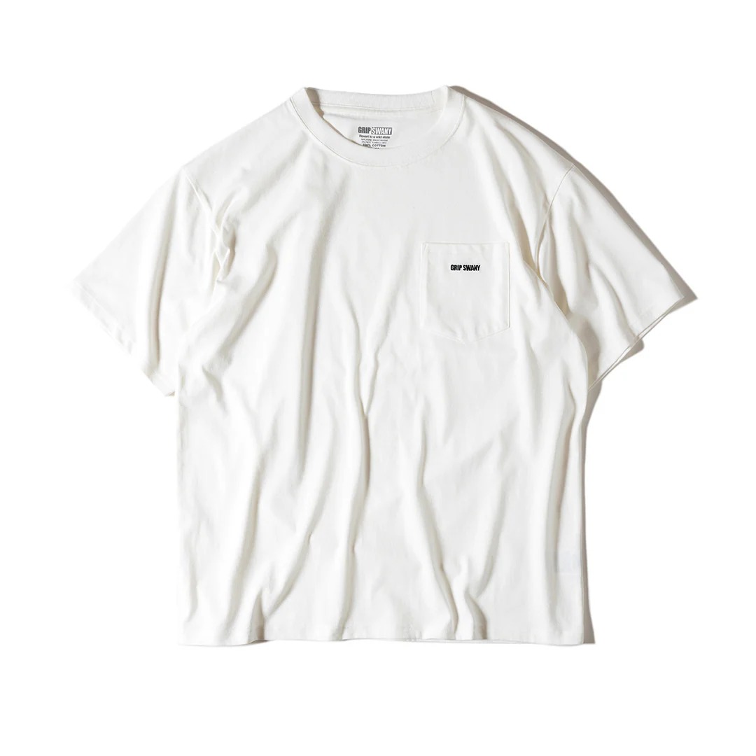 GSMCT-110T GS BOX LOGO POCKET TEE (WHITE)��GRIP SWANY��T����ġ�