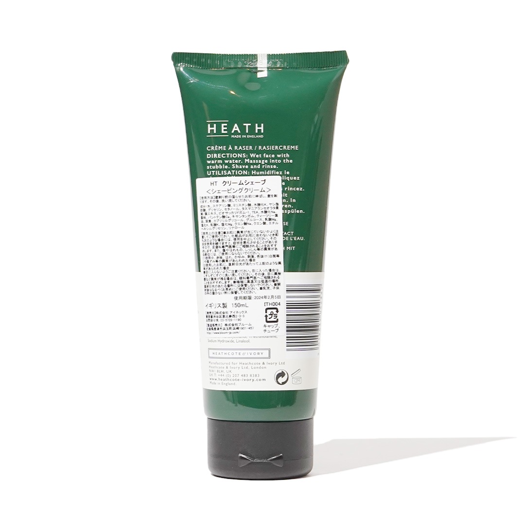 Cream Shave 150ml／HEATH（シェービングフォーム） | CATEGORY