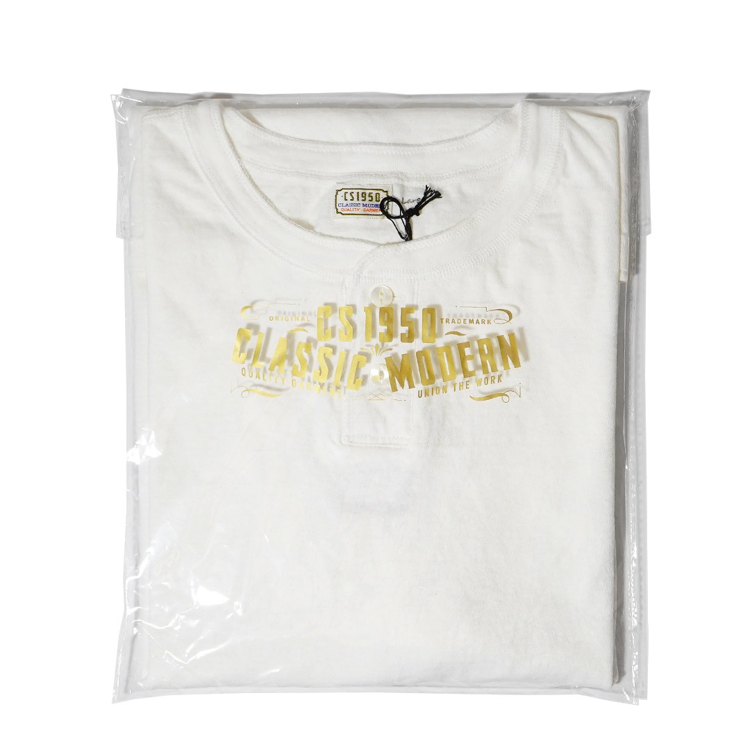 REGULAR HENLY NECK T��WHITE�ˡ�CS1950��T����ġ�