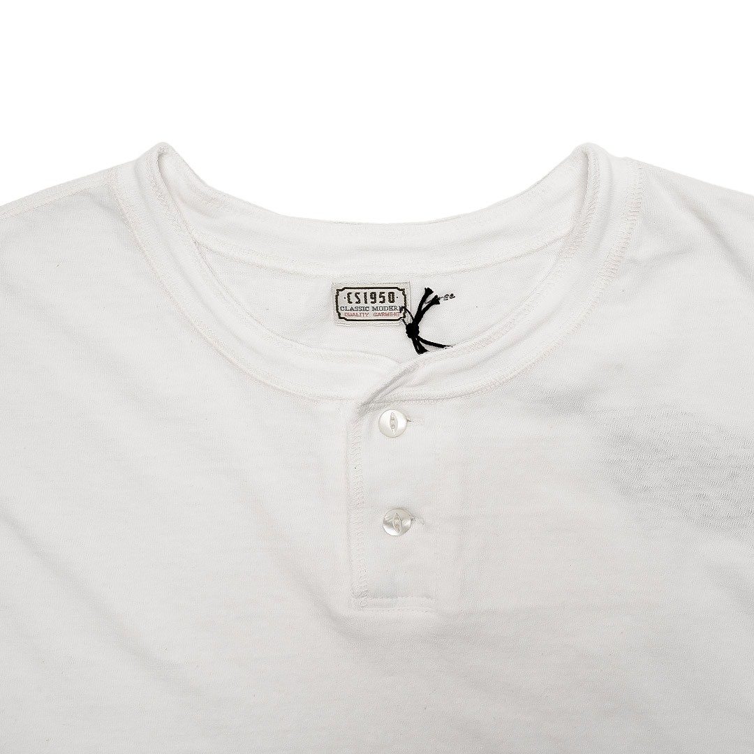 REGULAR HENLY NECK T��WHITE�ˡ�CS1950��T����ġ�