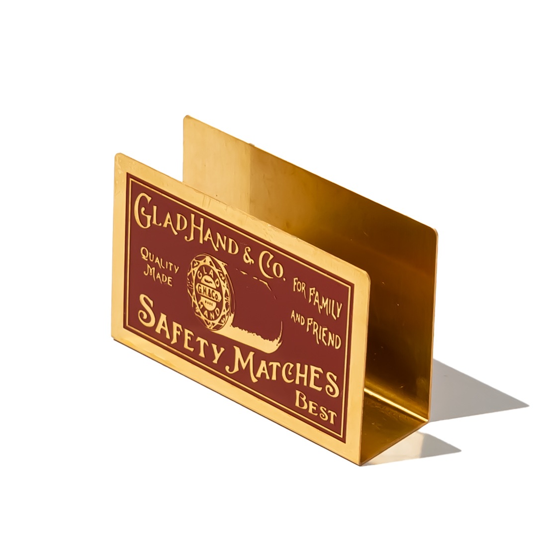 MATCHBOX HOLDER GOLD��RED��BOBBIN�ˡ�GLAD HAND �ʥޥå��ܥå�����