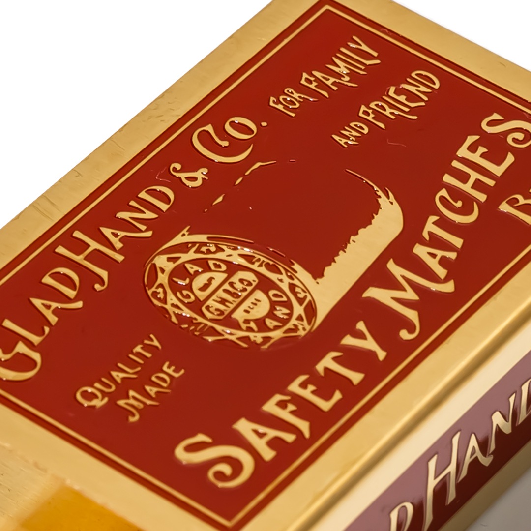 MATCHBOX HOLDER GOLD��RED��BOBBIN�ˡ�GLAD HAND �ʥޥå��ܥå�����