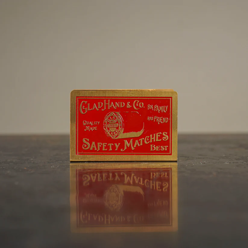 MATCHBOX HOLDER GOLD��RED��BOBBIN�ˡ�GLAD HAND �ʥޥå��ܥå�����