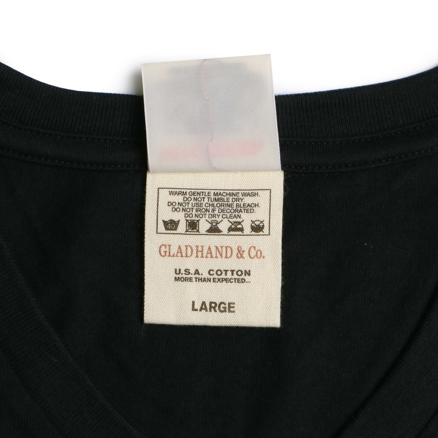 STANDARD V-NECK T-SHIRTS_06BKˡGLAD HAND Tġ