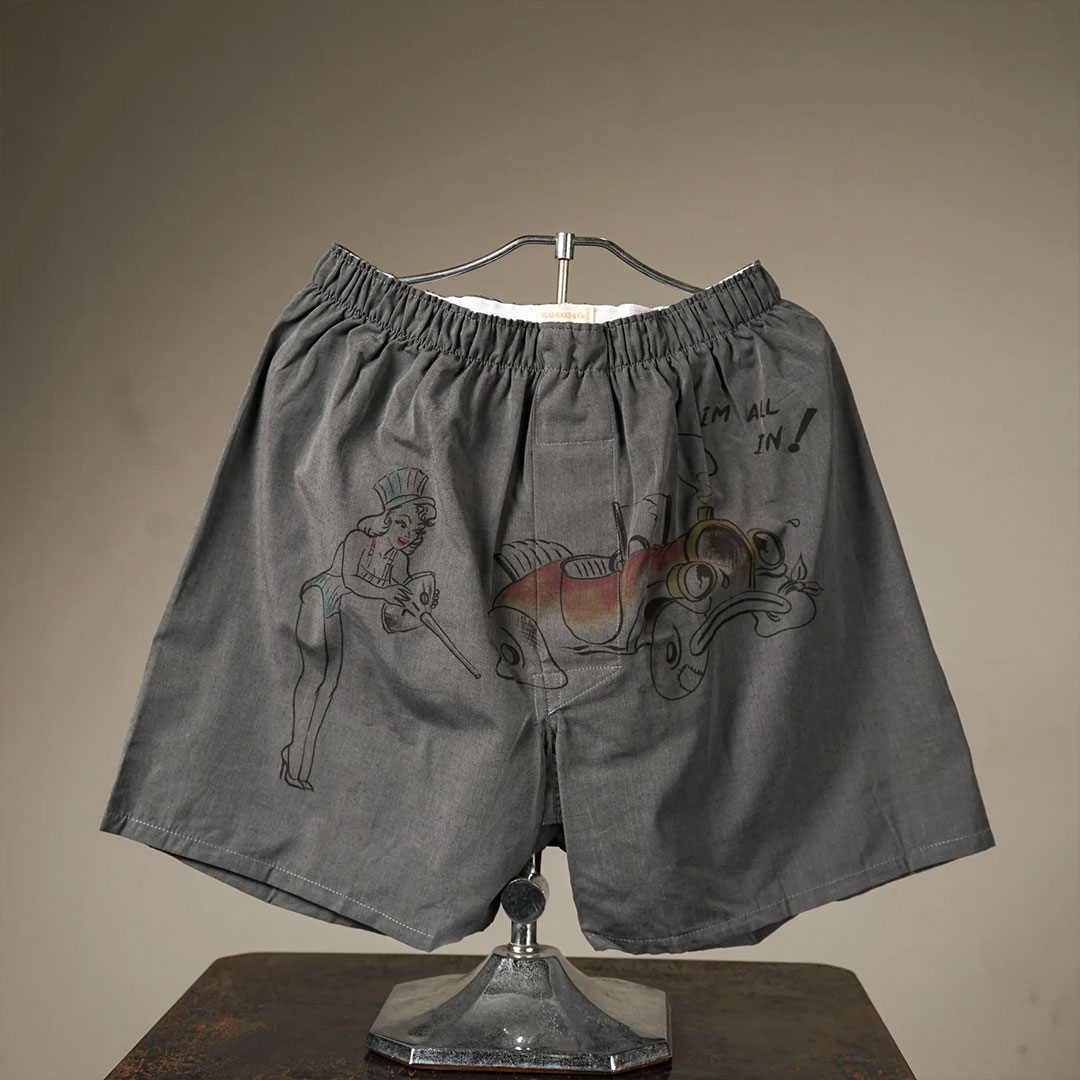 STANDARD BOXER SHORTS PRINT C BLACKʥܥåˡGLAD HAND ʥѥġ