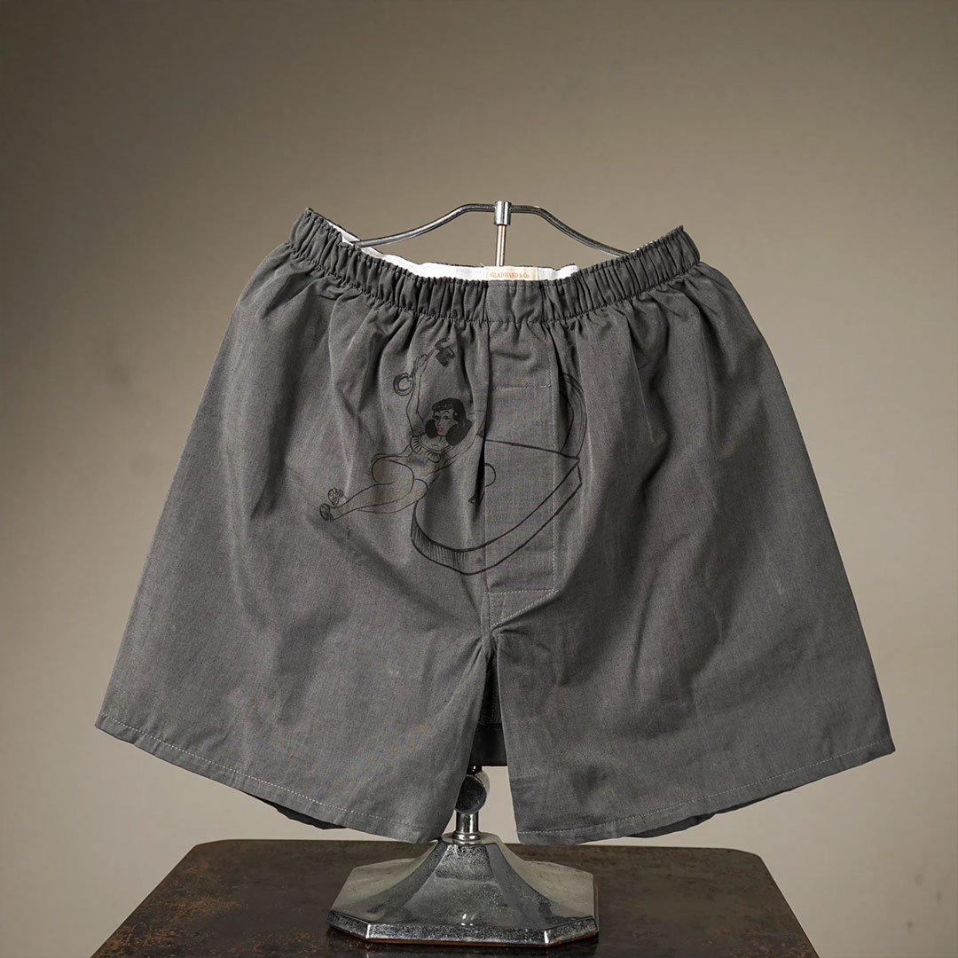 STANDARD BOXER SHORTS PRINT D BLACK�ʥܥå�������ˡ�GLAD HAND �ʥѥ�ġ�