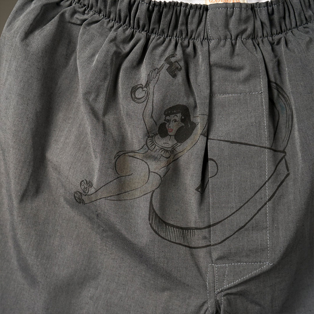 STANDARD BOXER SHORTS PRINT D BLACK�ʥܥå�������ˡ�GLAD HAND �ʥѥ�ġ�