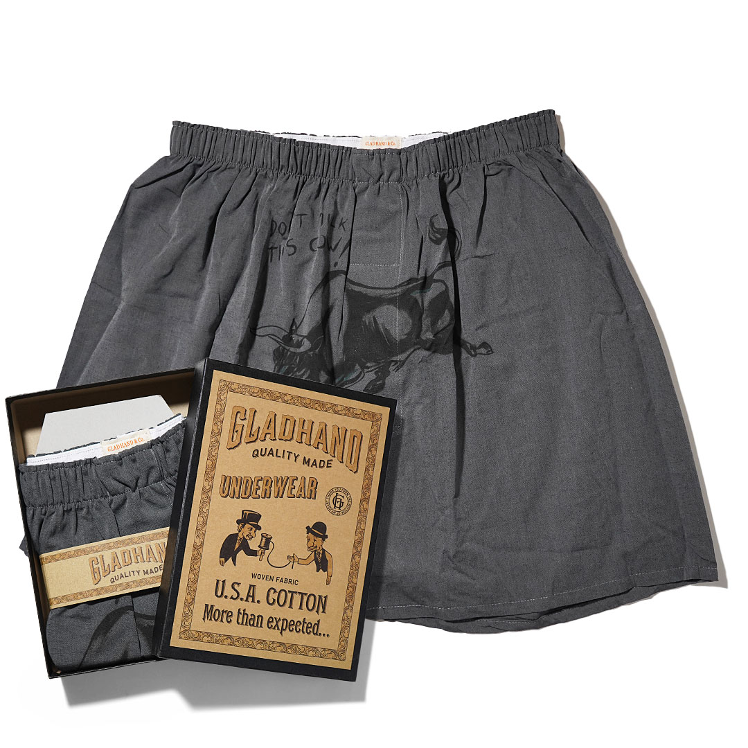 STANDARD BOXER SHORTS PRINT E BLACK�ʥܥå�������ˡ�GLAD HAND �ʥѥ�ġ�