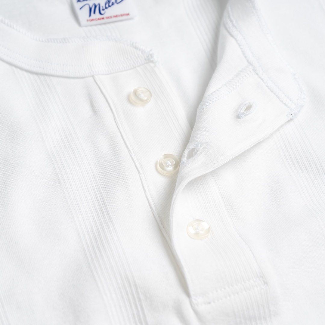 Panel ribbed henley neck tee 111Cʥۥ磻ȡˡRobert P. MillerTġ