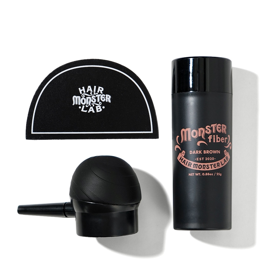 モンスター ファイバー25g セット3点（ダークブラウン）／HAIR