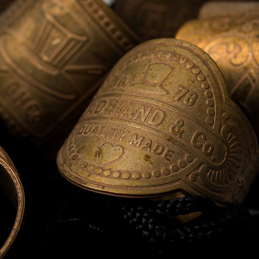 CIGAR TAG RING BRASSGLAD HANDʥ󥰡