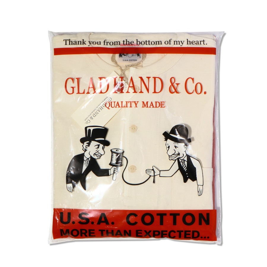 HALF SLEEVE HENRY POCKET T-SHIRTS_17WHˡGLAD HAND Tġ