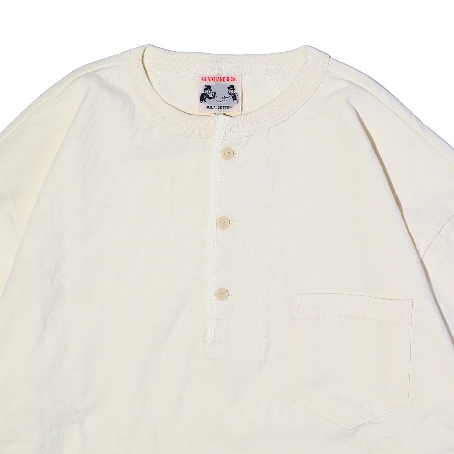 HALF SLEEVE HENRY POCKET T-SHIRTS_17WHˡGLAD HAND Tġ