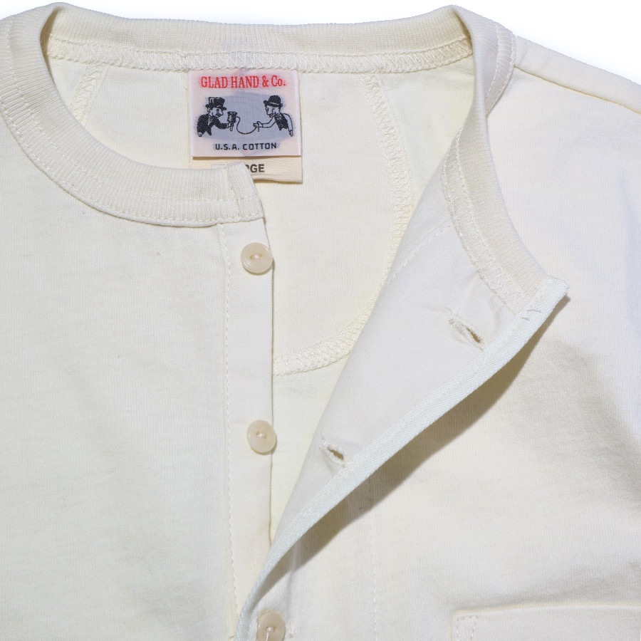 HALF SLEEVE HENRY POCKET T-SHIRTS_17WHˡGLAD HAND Tġ