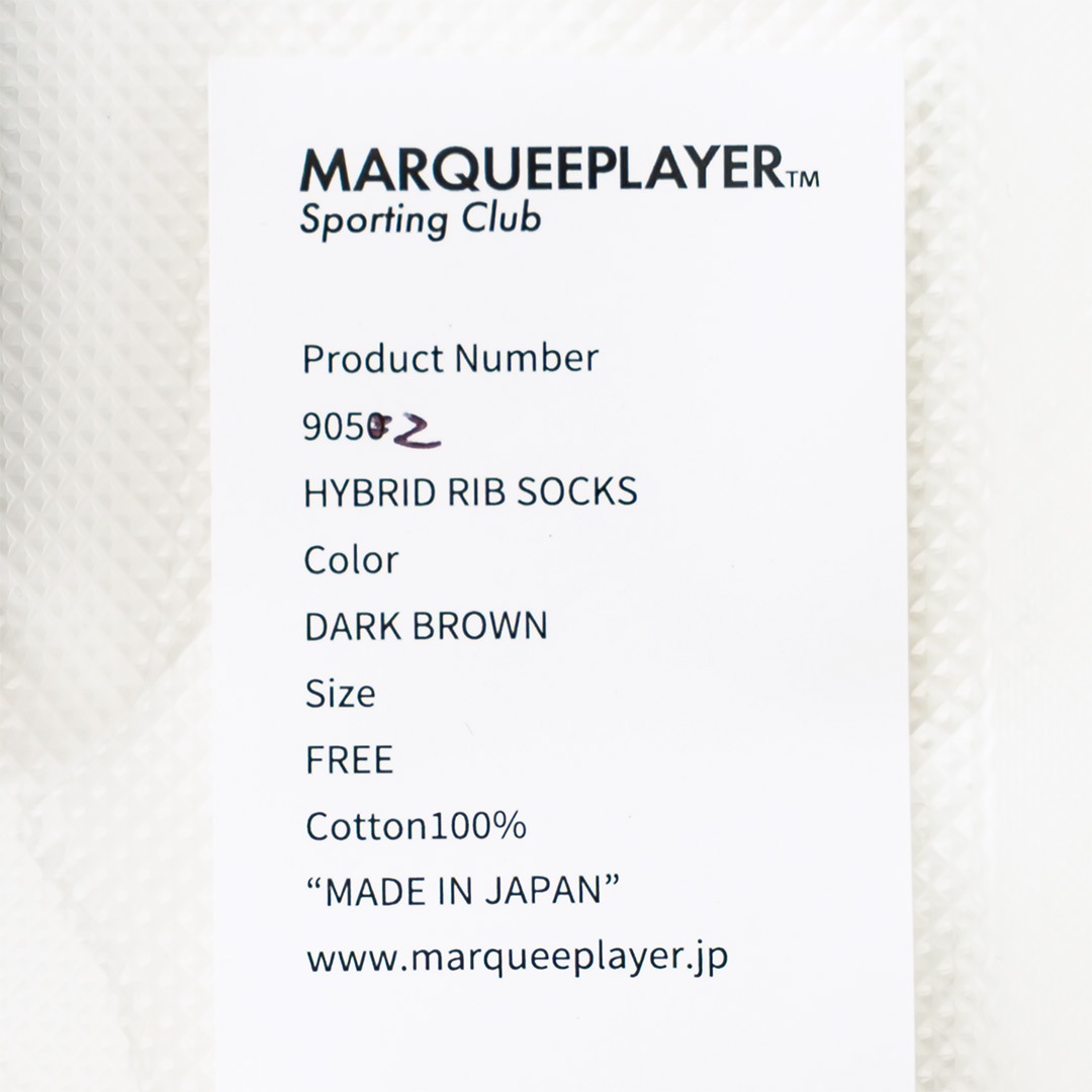 ��֥��å��� HYBRID RIB SOCKS "Made in JAPAN"�ʥ������֥饦��ˡ�MARQUEE PLAYER�ʥ��å�����