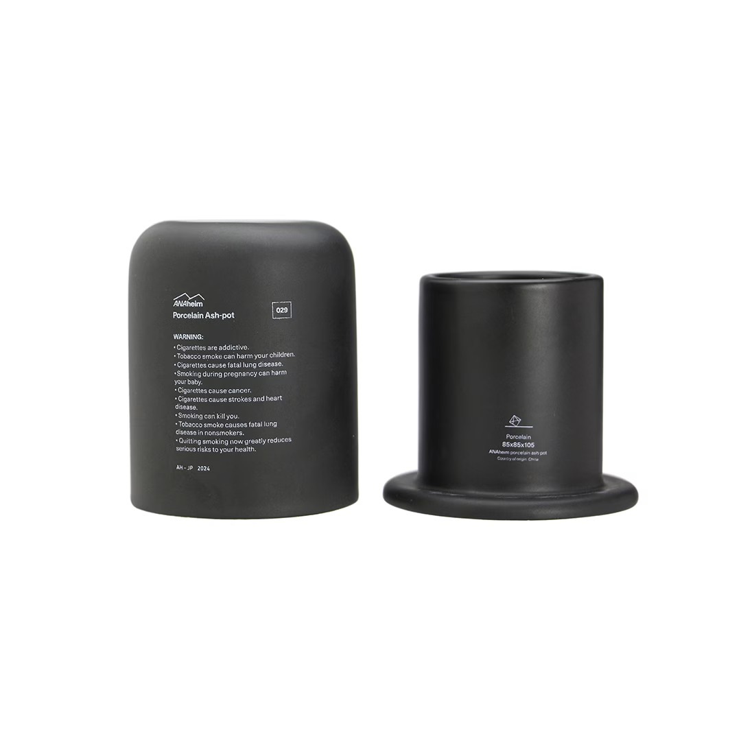 ANAheim PORCELAIN ASH-POT "Black"��DETAIL INC.���Żҥ��Х��ѳ�����