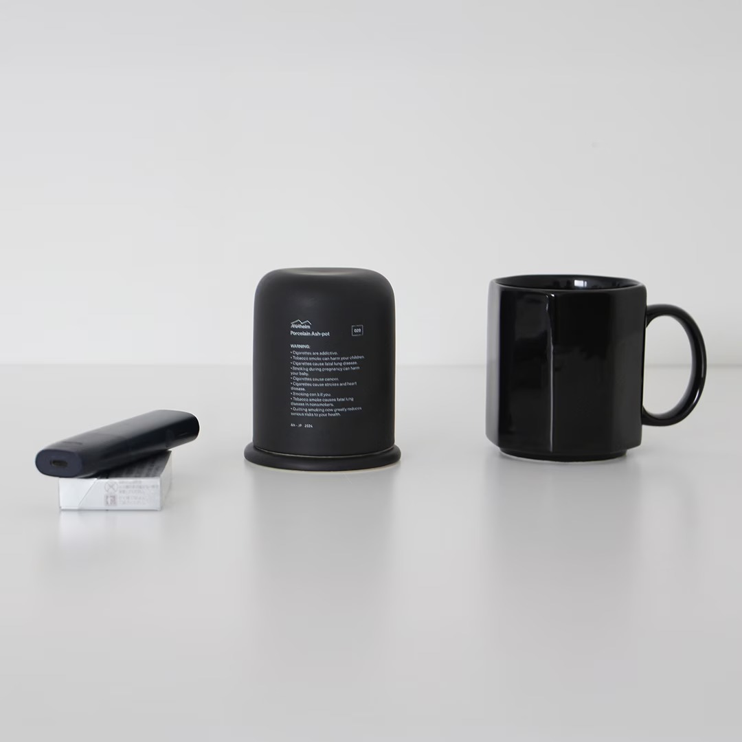 ANAheim PORCELAIN ASH-POT "Black"��DETAIL INC.���Żҥ��Х��ѳ�����