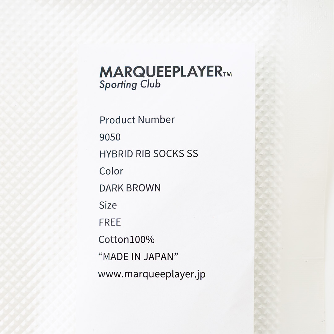 ��֥��å��� HYBRID RIB SOCKS SS "Made in JAPAN"�ʥ������֥饦��ˡ�MARQUEE PLAYER�ʥ��å�����