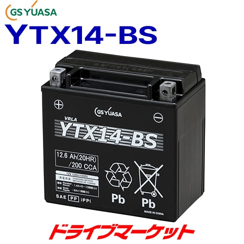 GS�楢�� YTX14-BS VRLA�������ۼ��� �Х����� �Хåƥ꡼ GS YUASA�ڼ��(3��5����ȯ��)��