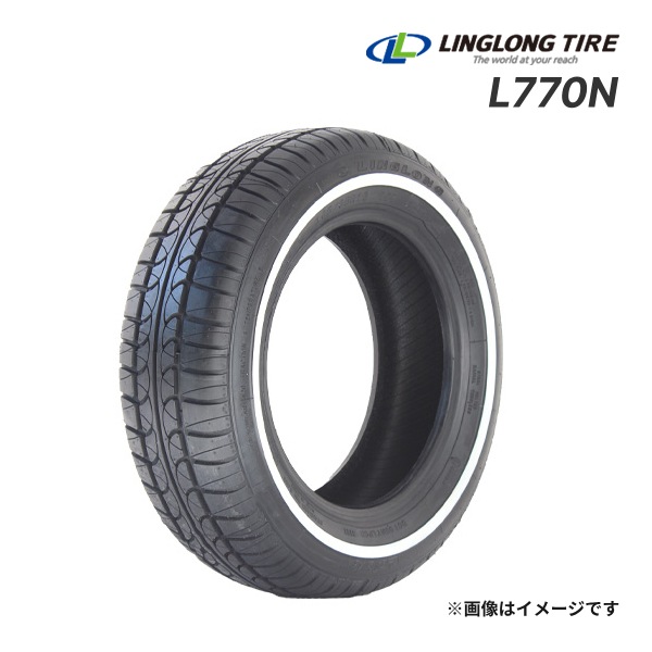 送料無料】2024年製 LINGLONG L770N 165/65R13 77T WW (ﾘﾎﾞﾝ幅 13mm