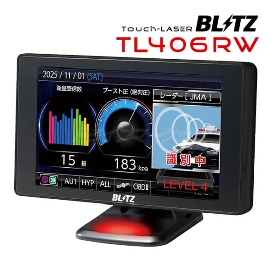 送料無料】TL406RW ブリッツ BLITZ レーザー＆レーダー探知機【JMA-600