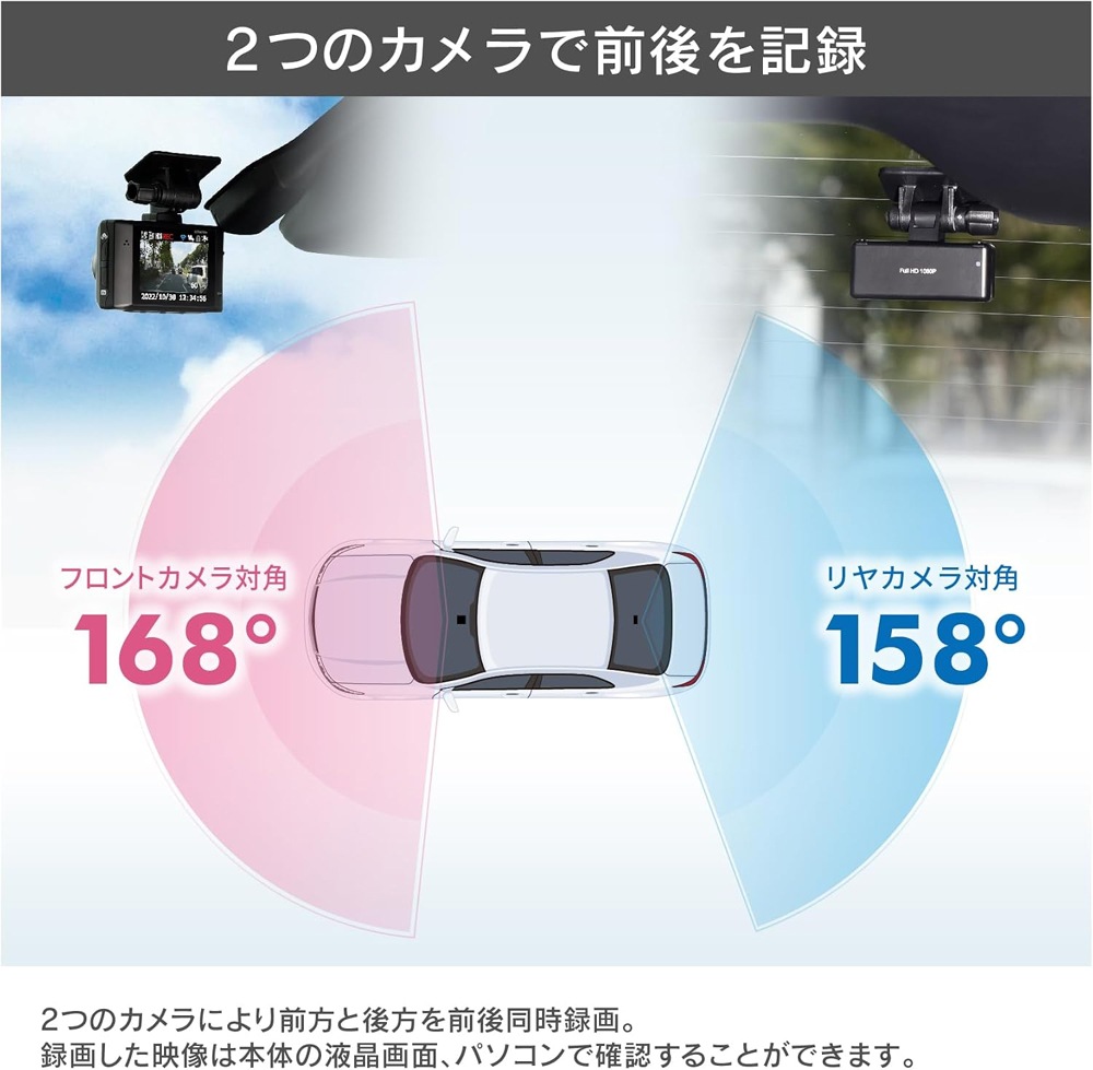 HDR967GW ƥå 2 ɥ饤֥쥳 200 GPS/HDR ̵LAN ִƻ뵡ǽб  3ǯݾ ɥ쥳