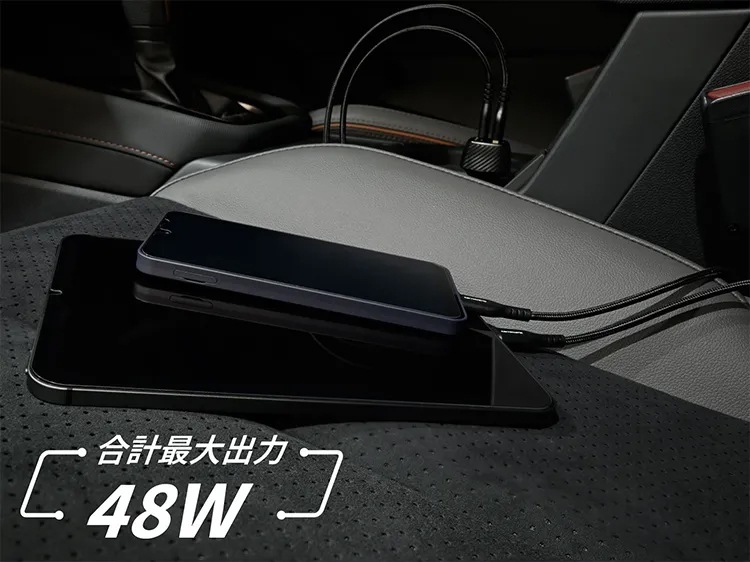 SDA-CG100CA �����åĥ��ꥢ �ѥ����˥� USB���������㡼���㡼 ���ޥ�,���֥�å�2��Ʊ���˹�®���Ų�ǽ ��׺������48W 12V/24V���б� ��ȯ����ͽ��(���ټ��衢�缡Ϣ��)��