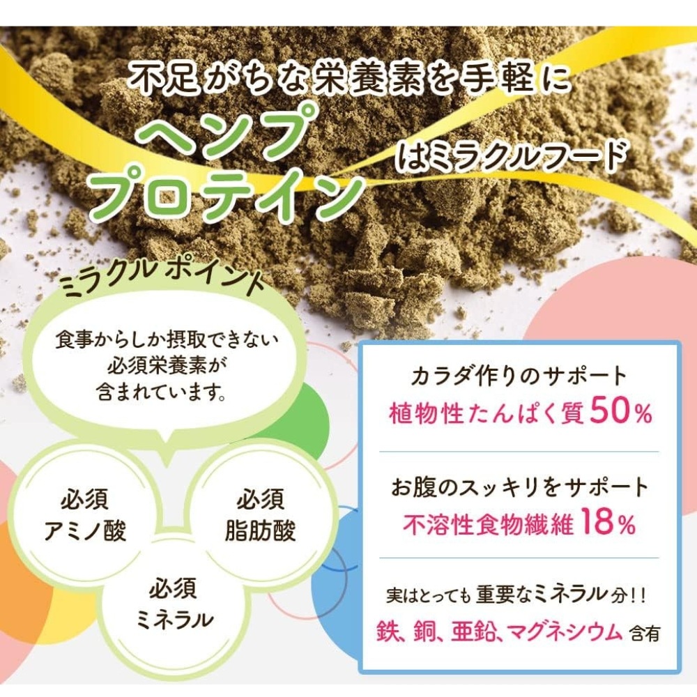 【ヘンプキッチン】有機ヘンププロテイン160g｜植物性たんぱく質50％ 食物繊維やミネラルも摂れる 老舗麻の実食品ブランド（2袋セット)