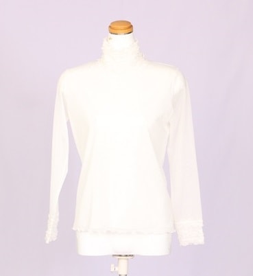 シースルーハイネックトップス　サイズ：F