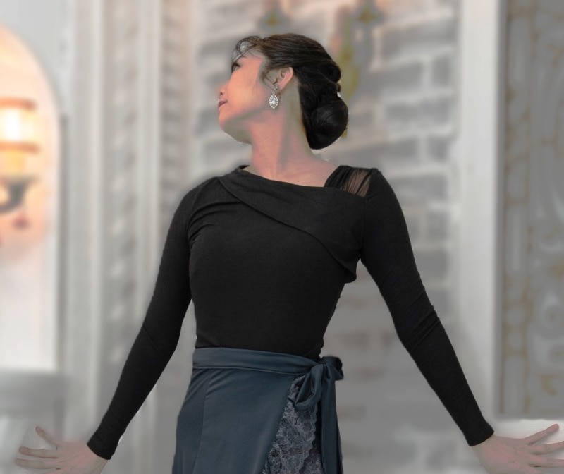 フィットリブトップス　サイズ：M