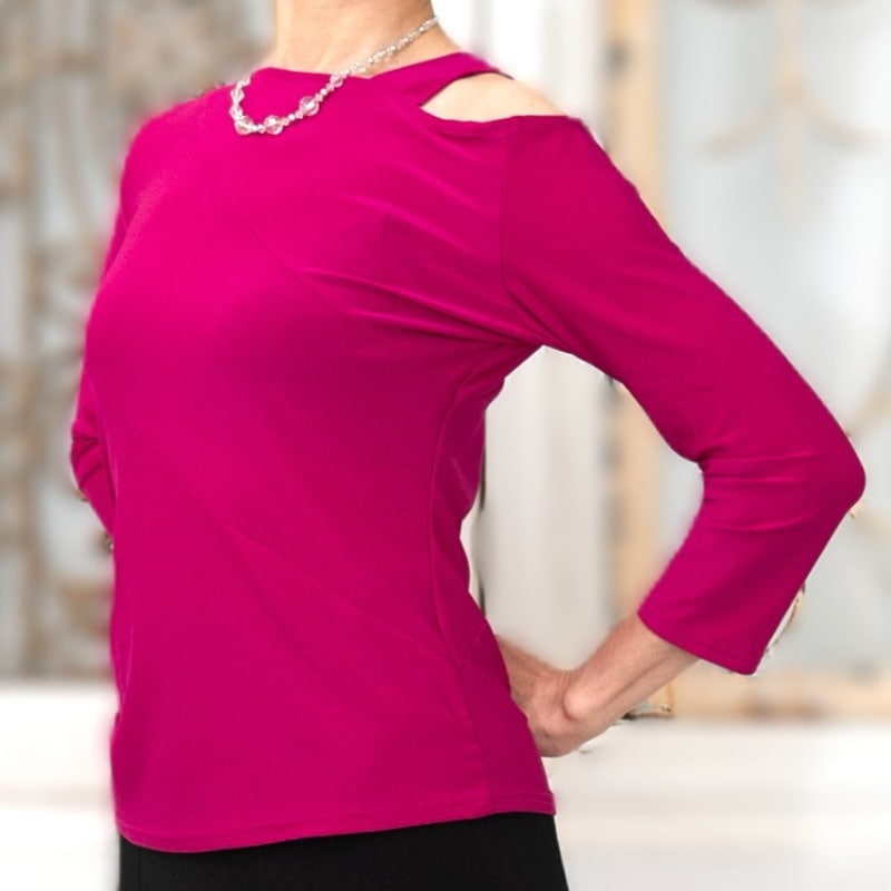 ショルダーデザイントップス　サイズ：M