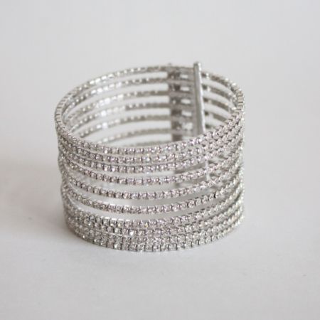 シルバー・リズムラインブレスレット