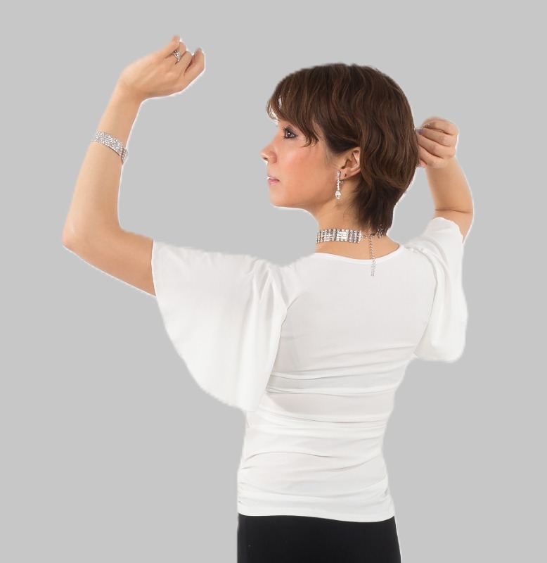 ねじりデザインカットソー　サイズ：F