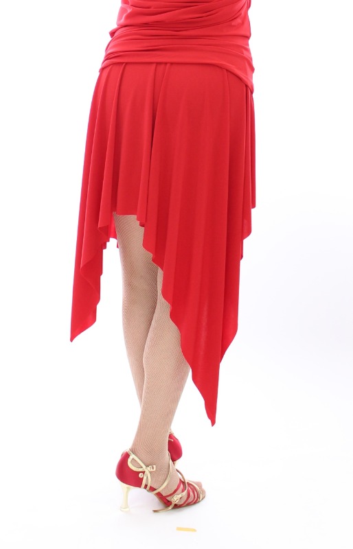 アシンメトリー ラテンスカート サイズ:F