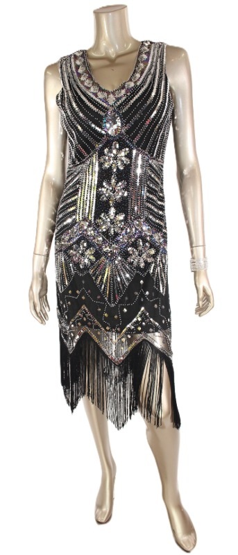 グリッター・アールデコ　ラテンドレス　サイズ：M