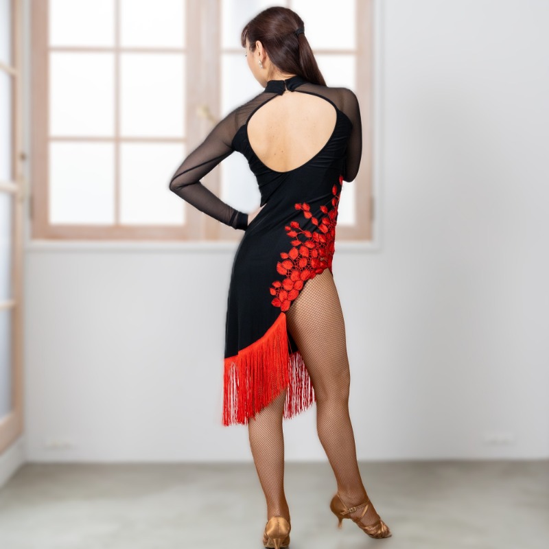 チャイナ風ラテンワンピース サイズ:M