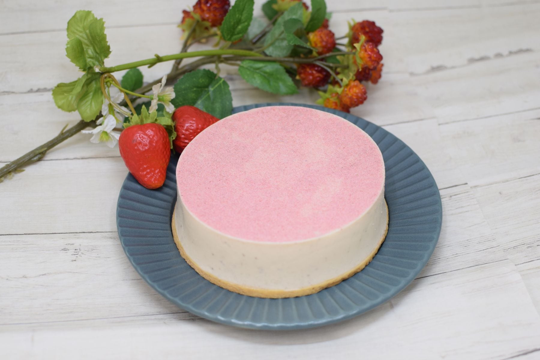 苺のマスカルポーネチーズケーキ