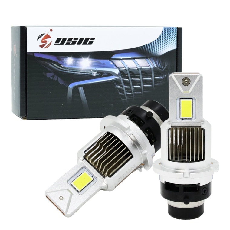 LEDヘッドライト D2S D2R D4S D4R 車検対応 爆光 10000LM 45W 配線レスモデル LEDバルブ 明るい LED ヘッドライト HID交換用 ホワイト 6,500K 左右セット