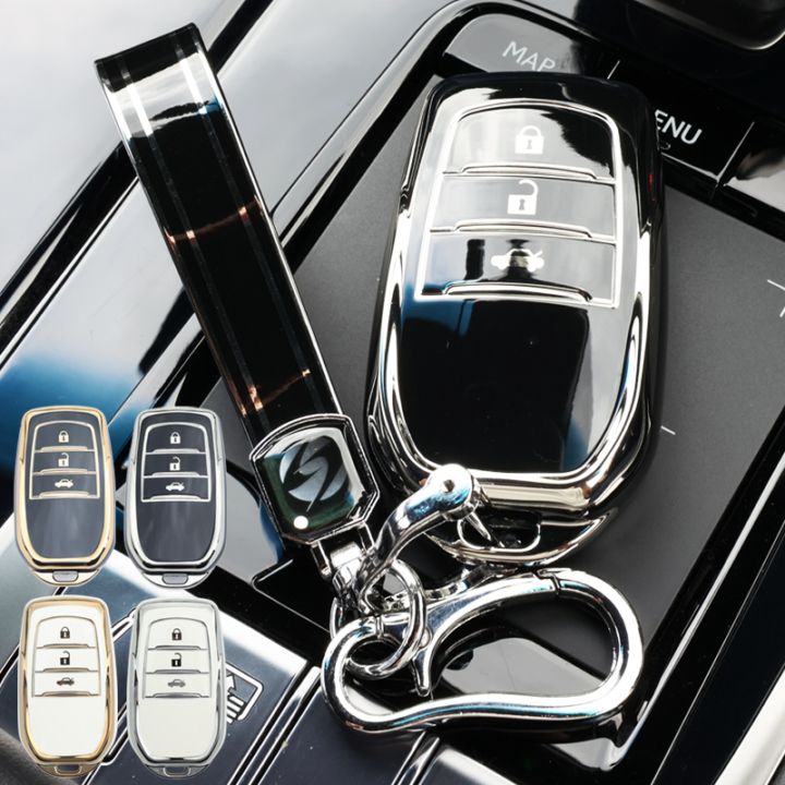 プリウス 60系 ハリアー 80系 ランクル 300系 ヤリスクロス スマートキーケース キーカバー 高級 ブラック ホワイト メンズ レディース