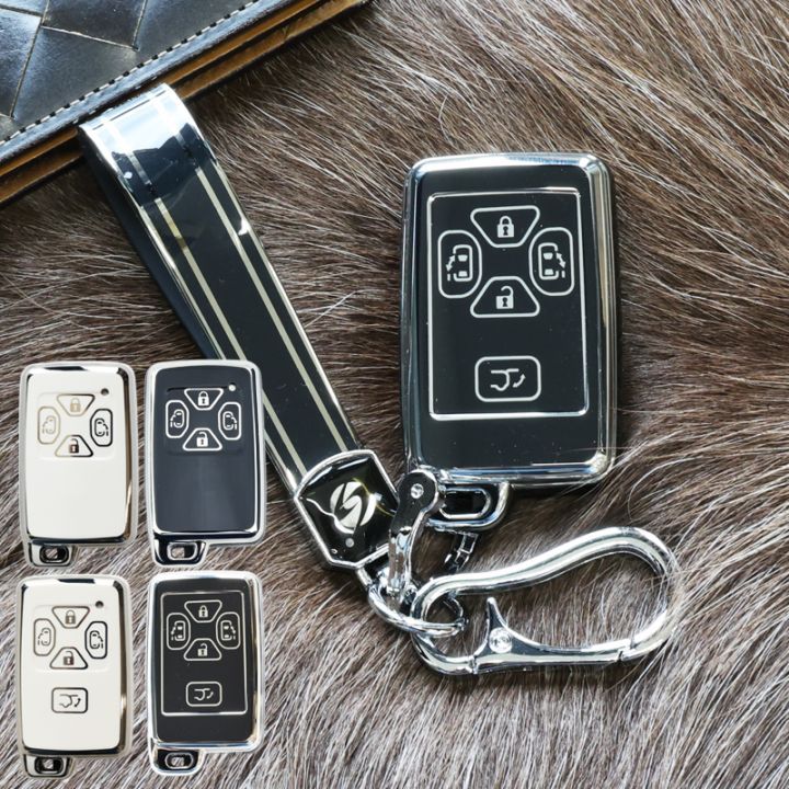 トヨタ キーケース アルファード ヴェルファイア 20系 エスティマ 50系 ノア ヴォクシー 70系 スマートキーケース 5ボタン 4ボタン キーカバー ブラック ホワイト おしゃれ 大人 高級感 メンズ レディース