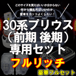 【YouTube紹介商品】初心者の方必見!! 30系プリウス専用 フルリッチプラン