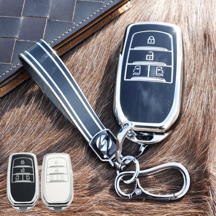 新型 ノア ヴォクシー 90系 キーケース スマートキーケース 4ボタン キーカバー ブラック ホワイト グレー おしゃれ 大人 高級感 メンズ レディース